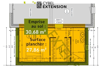 Plan extension inférieure à 40 m²